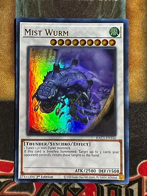 Yugioh Mist Wurm HAC1-EN166 Ultra Rare MISPRINT ERROR! No Duel Terminal Foil NM • $39.99