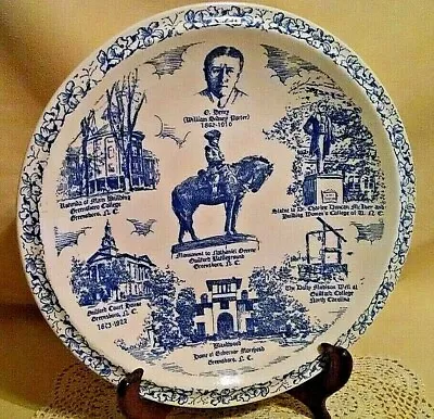 Greensboro North Carolina Plate Vernon Kilns Belks Unc Guilford College O Henry* • $34.99