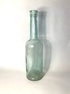 $1.21 • Buy Vintage Antique Clear Glass 3 Piece Mould Bottle, 24cm Tall