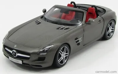 Minichamps Mercedes SLS AMG 6.3 Roadster MONZA GREY 1:18 Dealer Edition Rare! • $699