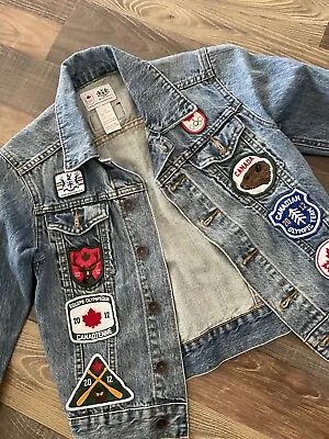 $55 • Buy 2012 Canadian Olympic Denim Jacket W/Patches 2012 By Hudson's Bay Boys Size 7/8
