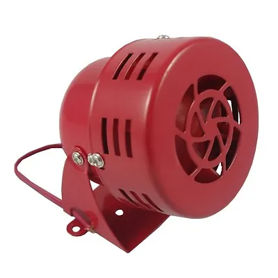 Red Electric Car Truck Motorcycle Driven Air Raid Alarm Horn Alarm 50s 12V • $11.96