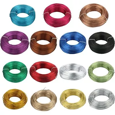 Bendable Jewelry Craft Aluminum Wires Flexible Gold Plated Beading Cable Wire • $9.60