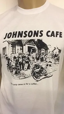 Johnson's Cafe  Classic Motorcycle T-shirt - Biker - Motorbike - Cafe Racer Bike • £9.99