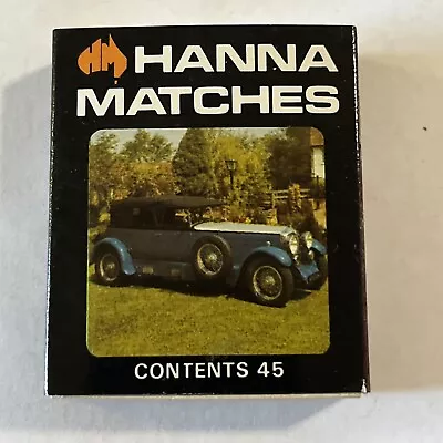 Hanna Matches & Sterling Cigarettes Vintage Car Series Matchbox 1928 Minerva 12 • $6.50