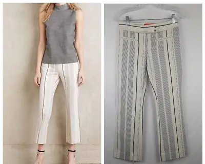 Anthropologie Cartonnier Size 0 Charlie Crop Flare Women's Striped Pants • $25