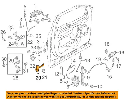 FORD OEM 15-16 F-150 Front Door-Check Arm FL3Z1623552A • $13.23