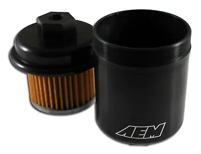 AEM Black Fuel Filter 25-200BK 92-00 Honda Civic 94-01 Acura Integra 94-97 Accor • $139.95