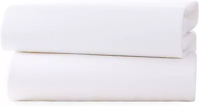 Clair De Lune Cot Fitted Sheets 120 X 60 Cm 100% Soft - 120 X 60  • £13