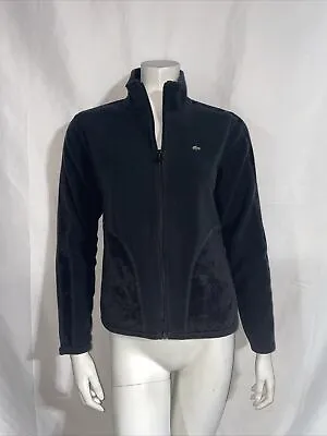 Vintage Women's Lacoste Black Zip Up Jacket Size S • $29.99