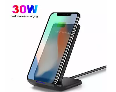 30W  Wireless Charger Fast Charging Stand Dock For IPhone 15 8 11 12 13 14 • $6.95