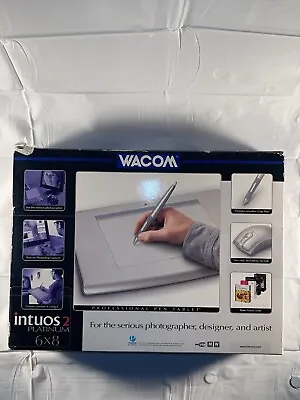 Wacom Intuos 2 Platinum XD-0608-U 6x8 Pro Pen Graphic Tablet Draw Stylus NIB • $55