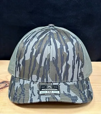 1 New Richardson 112P Mossy Oak Bottomland/Loden Classic Trucker Cap Hat OSFM • $13