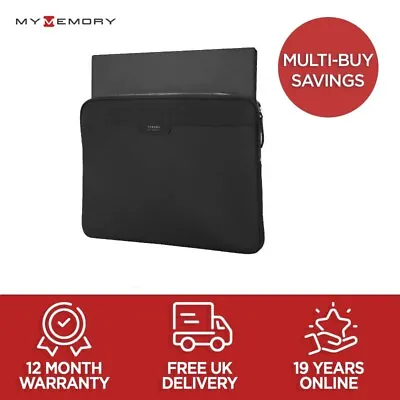 Targus Newport Black Laptop Case Sleeve Bag For 13 14  Macbook Lenovo Microsoft  • £8.99