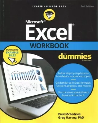 $23.98 • Buy Excel Workbook For Dummies, Paperback By McFedries, Paul; Harvey, Greg, Ph.d....