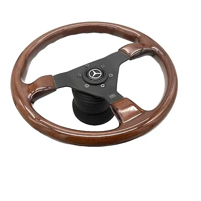 Mercedes-Benz W123 W124 MOMO Montecarlo 350mm Steering Wheel Mahogany Wood • $529.95