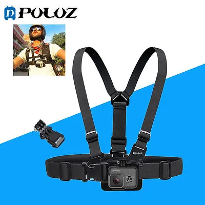 PULUZ Adjustable Body Chest Strap Mount Belt For GoPro/DJI/Xiaoyi Sports Cameras • $15.35