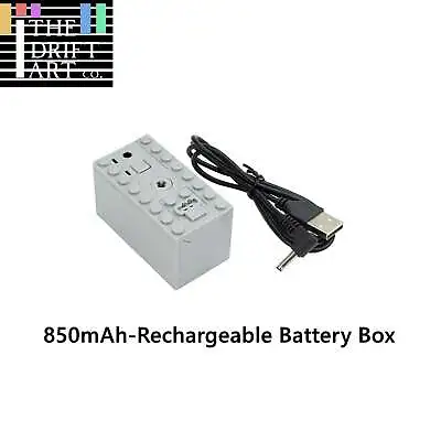 LED MOC City 850mAh Rechargeable Battery Box 8878 Car Building Block Bricks Toy • £29.49