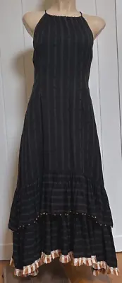 TIGERLILY - Black Maxi Dress With Beading - Size 8 • $50
