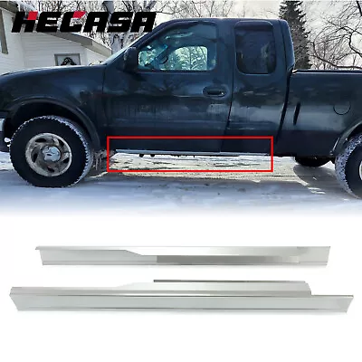 HECASA Pair Rocker Panels For 97-03 Ford F-150 04 Heritage Pickup Extended Cab • $77.88