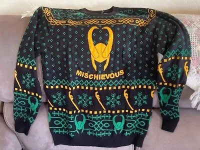 Unisex Disney Marvel Loki Not So Ugly Christmas Sweater Medium NWT New • $55