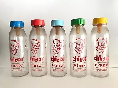 Vintage Chicco Glass Baby Bottle Artsana Old Stock Pyrex Feeding Bottle • $20