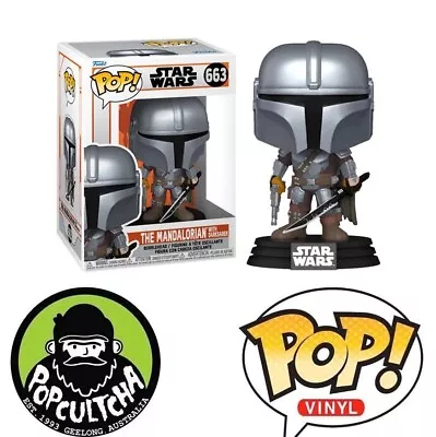 Star Wars: The Mandalorian - The Mandalorian With Darksaber Pop! Vinyl Figure • $21.99