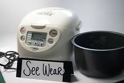 SEE WEAR Zojirushi NS-WPC10 Rice Cooker Warmer 5.5 Cups - Tested/Works • $54.99