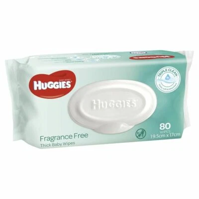 $5.95 • Buy Huggies Wipes Fragrance Free 80 Pack