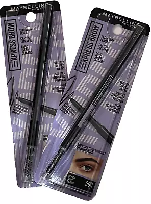 Maybelline Brow Ultra Slim Eyebrow Definer Pencil BLACK 264 2 PACK • $18.99