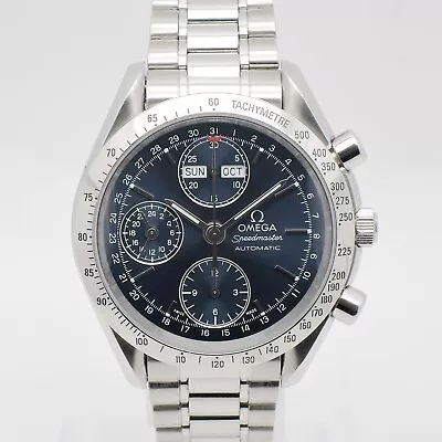 OMEGA Speedmaster Triple Calendar 3521.80 Blue AT Card Box 18cm Men's Watch • $1625