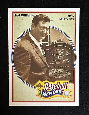 1991 Upper Deck Ted Williams #35 Baseball Heroes Card Boston Red Sox HOF • $1.99