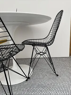 £695 • Buy 3 X Eames DKR Wire Black  Chair  Case Study® Furniture  Eiffel Eames Vitra