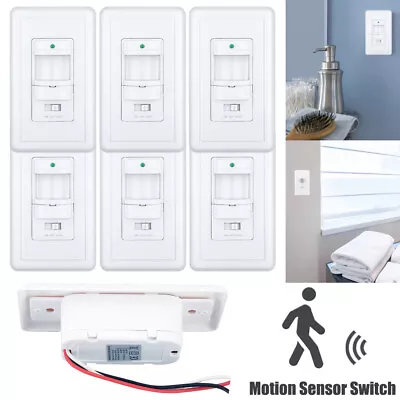 PIR Motion Sensor Light Switch In Wall Occupancy Sensor Switch Night Light 220V • $14.99