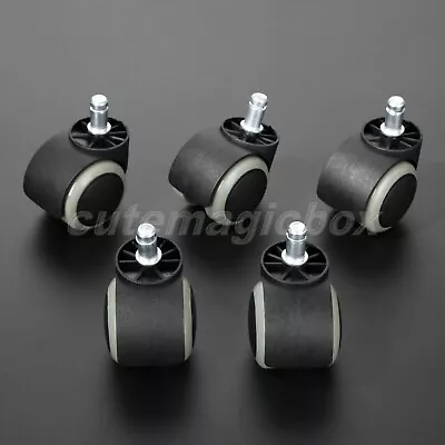 $28.25 • Buy Twin/Double Roller Casters Wheels For Office Computer Chair Furniture Desk Bed