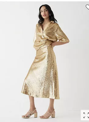 J.Crew Collection Limited-edition Sequin Gwyneth Slip Skirt Item BP661 Sz 2 NWT • $145