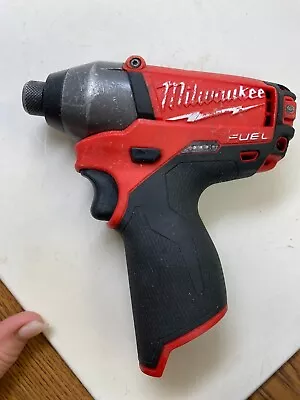 Milwaukee M12 Fuel 1/4in Hex Impact Driver (3453-20) WELL USED!  WORKS GREAT! • $52.95