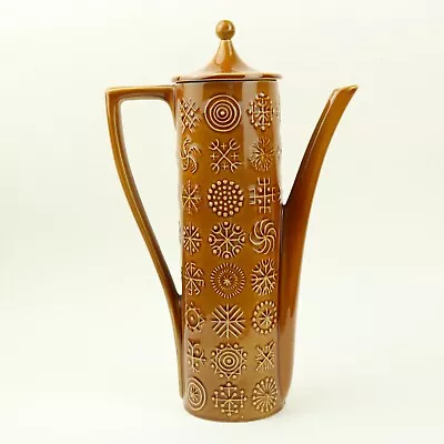 Portmeirion TOTEM Coffee Pot Amber Vintage Mid-Century Modern 60s / 70s • £28.95