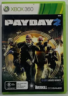 PayDay 2 Microsoft Xbox 360 Game With Manual • $9.99