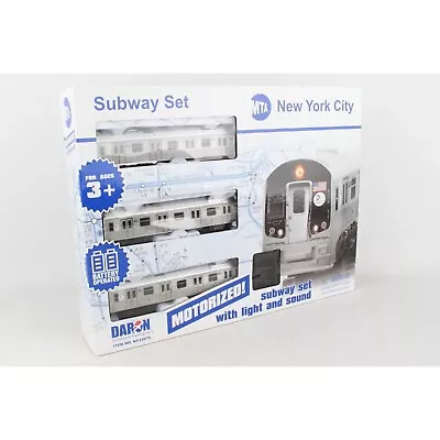 New York MTA New York City 3 Pc. Battery Operated Train Set With Track NY23075 • $38.95