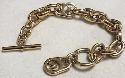 Michael Kors Gold Tone Statement Link Bracelet • $185