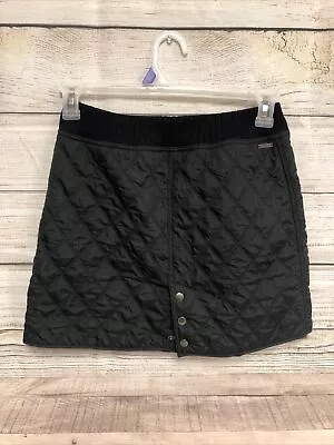 PrAna Diva Wrap Skirt Black Pockets Quilted Sherpa Winter Ski Size X-Small • $20