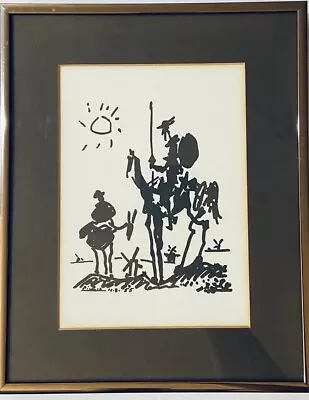 Pablo Picasso-Don Quixote Vintage Wall Art Print-5” X 7” 8.25” X 10.25” Frame • $120