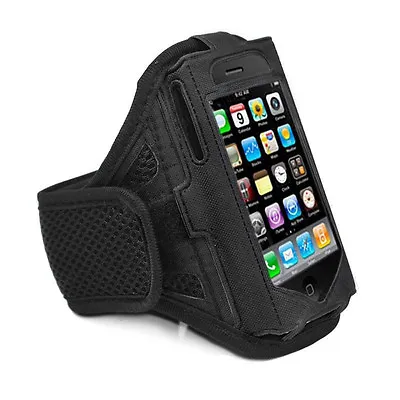 IPhone 4 4S Strong ArmBand Case Cover For SPORTS GYM BIKE CYCLE JOGGING RUNNING • £2.95