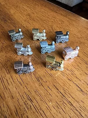 Metal Train Toy Markers For Mexican Train Dominoes Game-Set Of 8 Great • $11.99