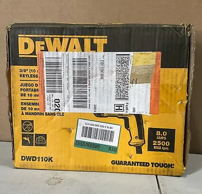 DEWALT DWD110K 3/8 Inch Variable Speed Reversible Grip Drill Kit • $50.12