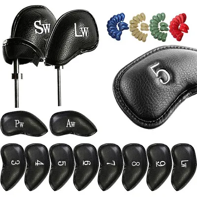 $26.72 • Buy 12PCS Golf Hybrid Head Covers Set Headcover Utility Club Protect Interchangeable
