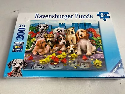 Ravensburger Puzzle 200 XXL Pieces Posing Pups No 12 654 5 2010  Brand New • $16.99