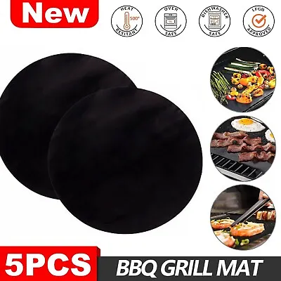 BBQ Grill Mat Reusable Bake Sheet Resistant Meat Barbecue Non-Stick Party • $15.49