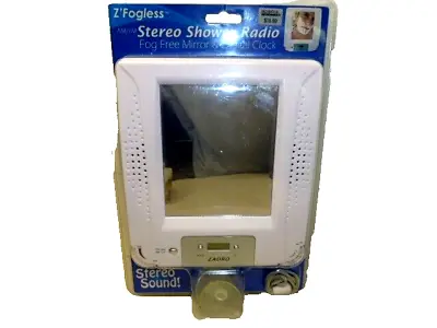 Zadro Z' Fogless Stereo Shower Am Fm Radio Digital Clock Zra01 Water Proof  New • $29.99